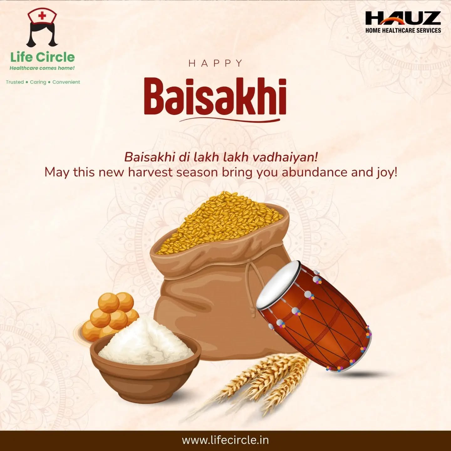 Wishing you a joyful and prosperous Baisakhi 🌾✨
May this beautiful festival bring new hopes, happiness, and success into your life.
#HappyBaisakhi #Baisakhi2026 #FestivalOfHarvest #Prosperity #NewBeginnings